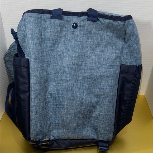 Two Pieces Stylish Navy and Gray Thermo Backpack - Picture 4 of 5